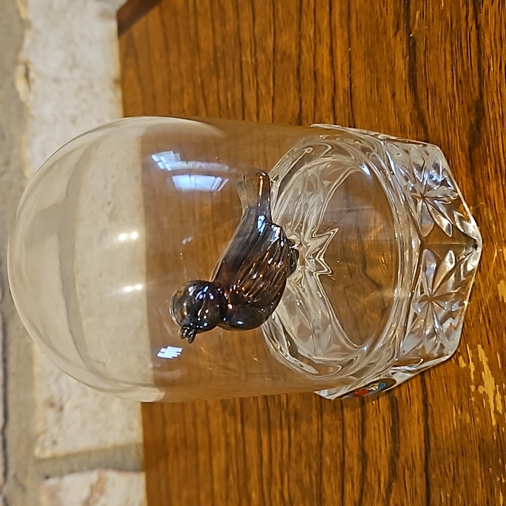 Vintage Hofbauer Lead Crystal - Singing Bird in Cage - Made in Germany ๐ฉ๐ช - Picture 4 of 6